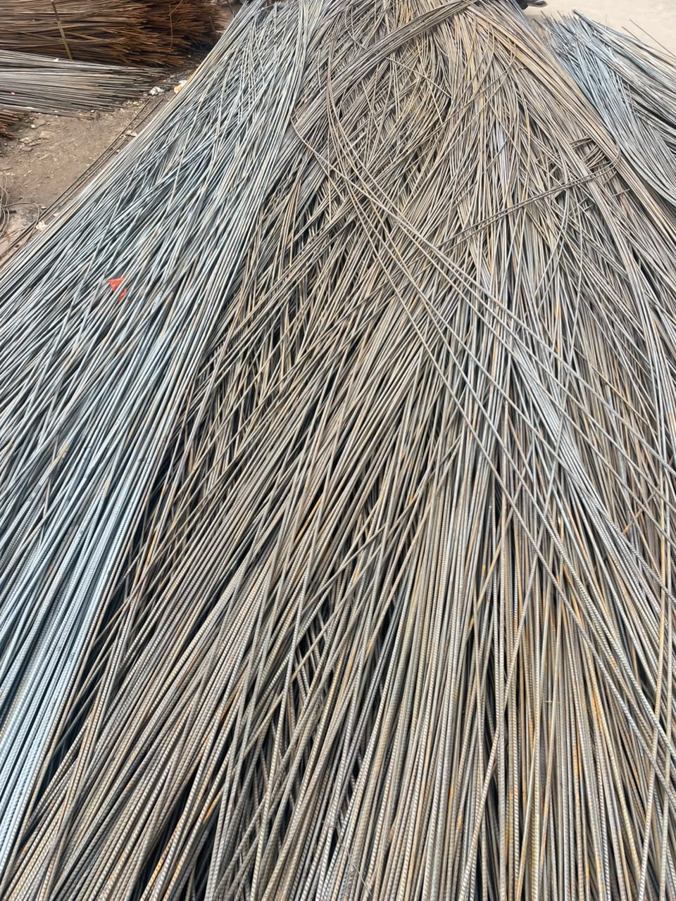 Stack of reinforcement iron rods at Acemoh Steel, Dopemu Lagos